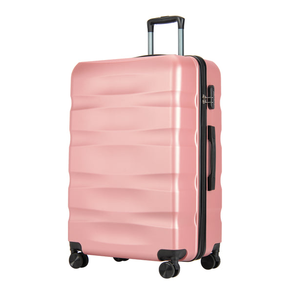 Valisă mare cu roți duble BONTOUR „Wave”, Rose Gold, mărime L