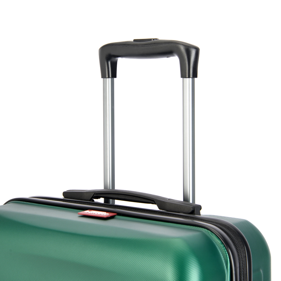 Valisă medie BONTOUR „Wave”, valiză cu roți duble, verde , mărime M