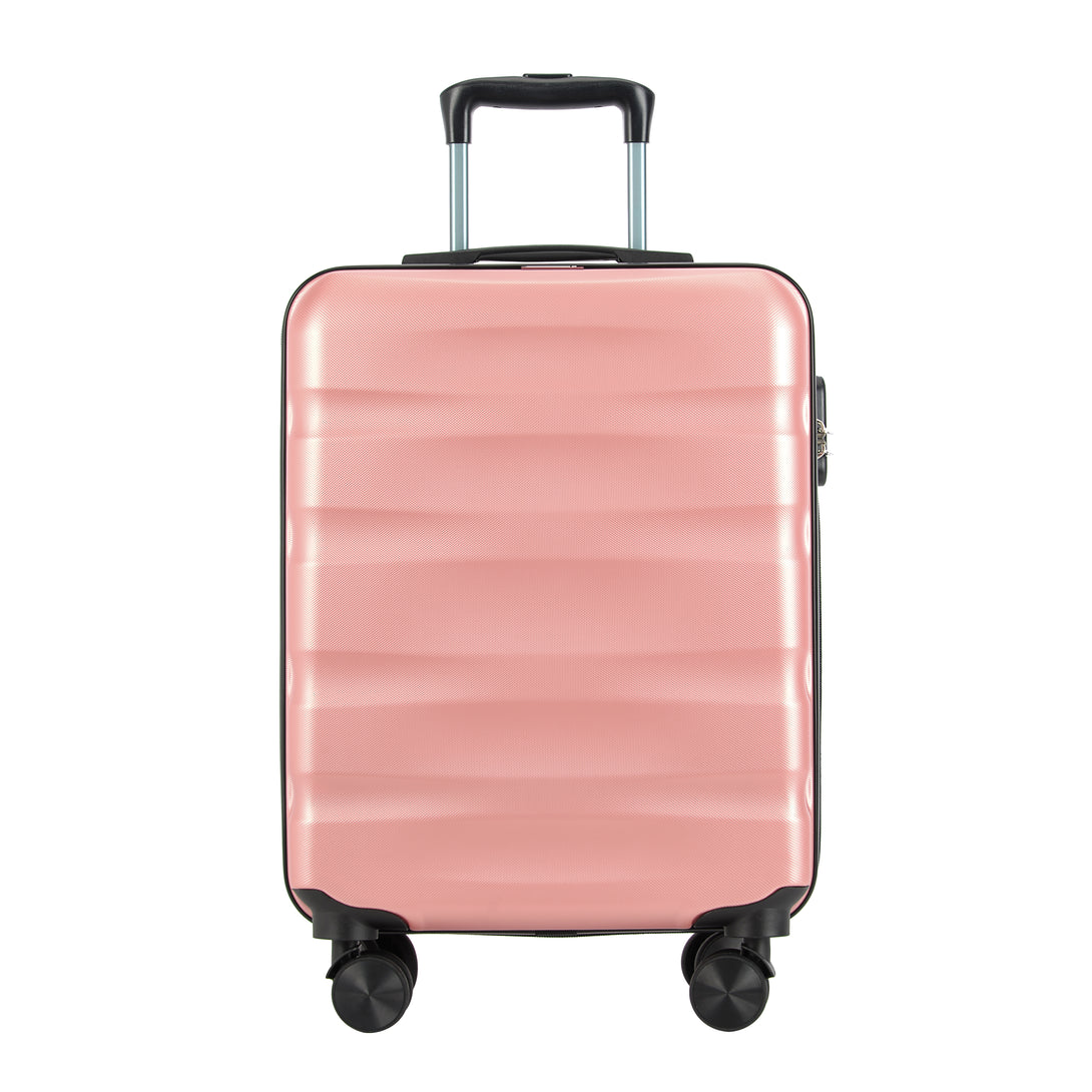 Valisă/bagaj de mână Bontour „Wave” cu 4 roți, 55x39x20 cm, Rosegold