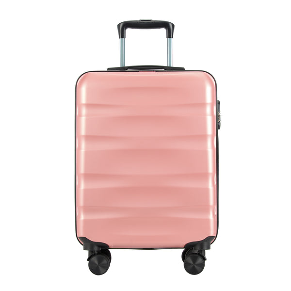 Valisă/bagaj de mână Bontour „Wave” cu 4 roți, 55x39x20 cm, Rosegold