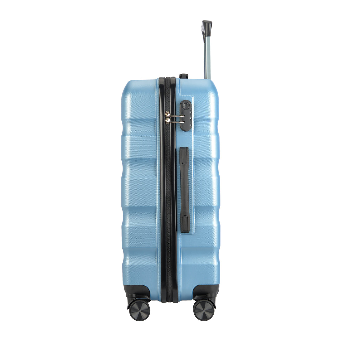 Valiză cu roți duble BONTOUR „WAVE” medie, mărimea M, iceblue