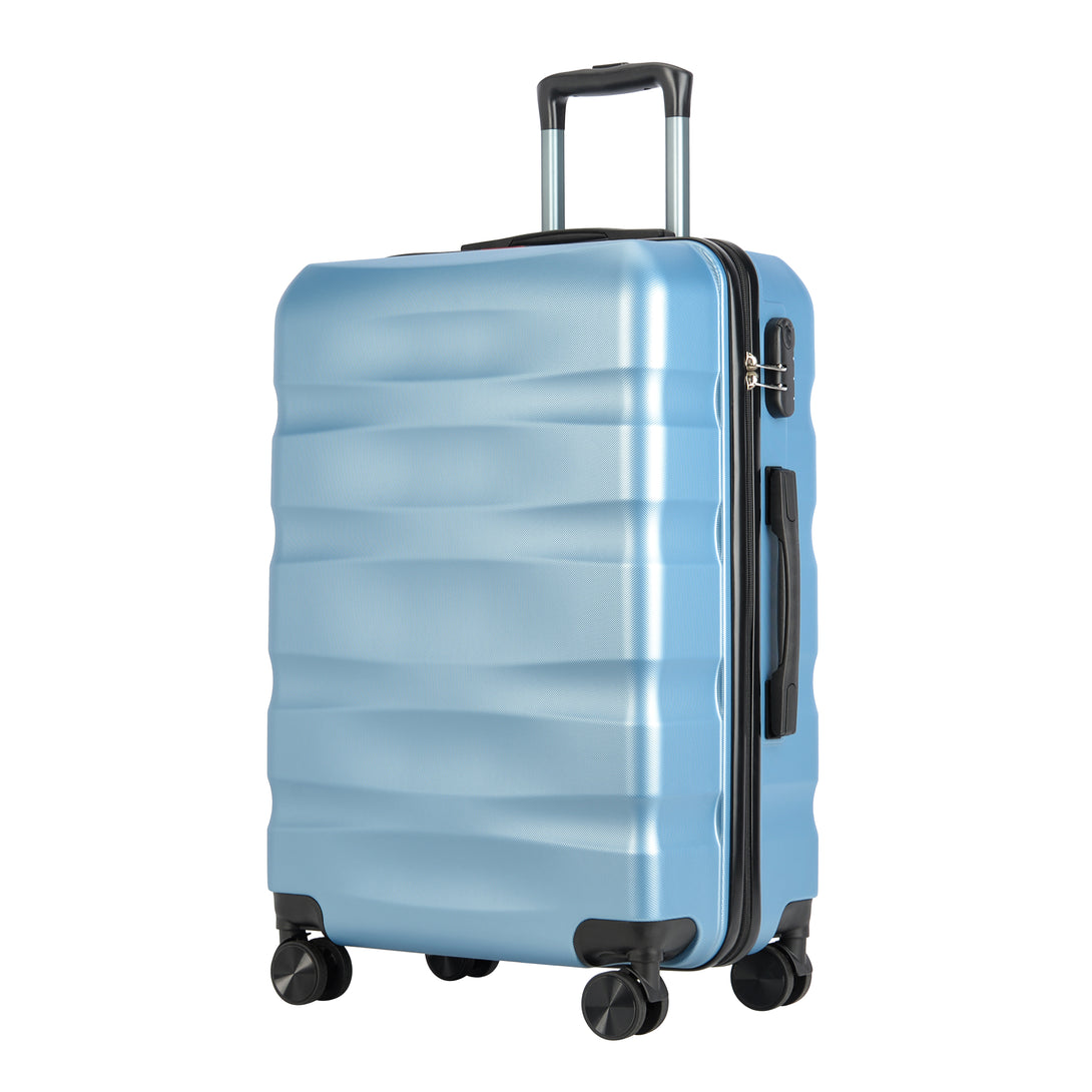 Valiză cu roți duble BONTOUR „WAVE” medie, mărimea M, iceblue
