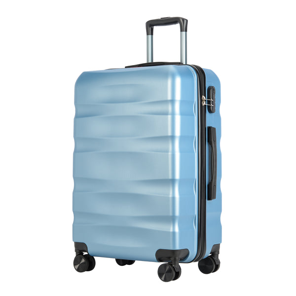 Valiză cu roți duble BONTOUR „WAVE” medie, mărimea M, iceblue