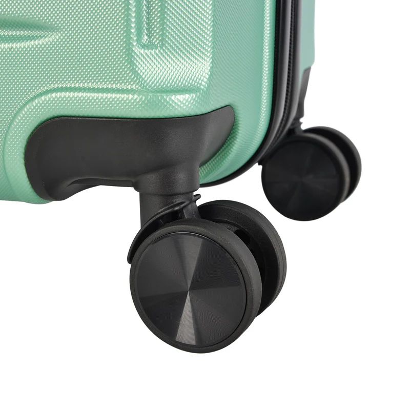 Valiză de cabină cu 4 roți BONTOUR „Spinner” 55x39x20cm, Verde pudră
