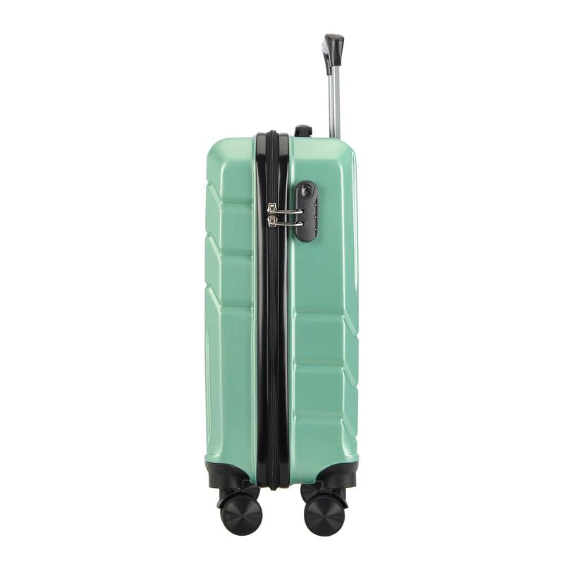 Valiză de cabină cu 4 roți BONTOUR „Spinner” 55x39x20cm, Verde pudră