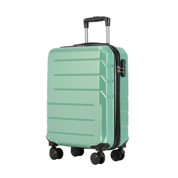 Valiză de cabină cu 4 roți BONTOUR „Spinner” 55x39x20cm, Verde pudră