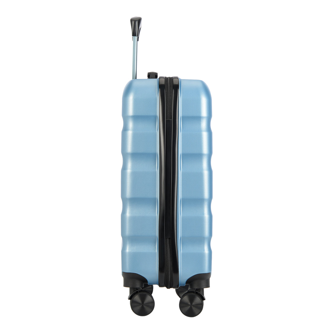 Valiză de cabină cu 4 roți BONTOUR "WAVE" 55x39x20cm, iceblue