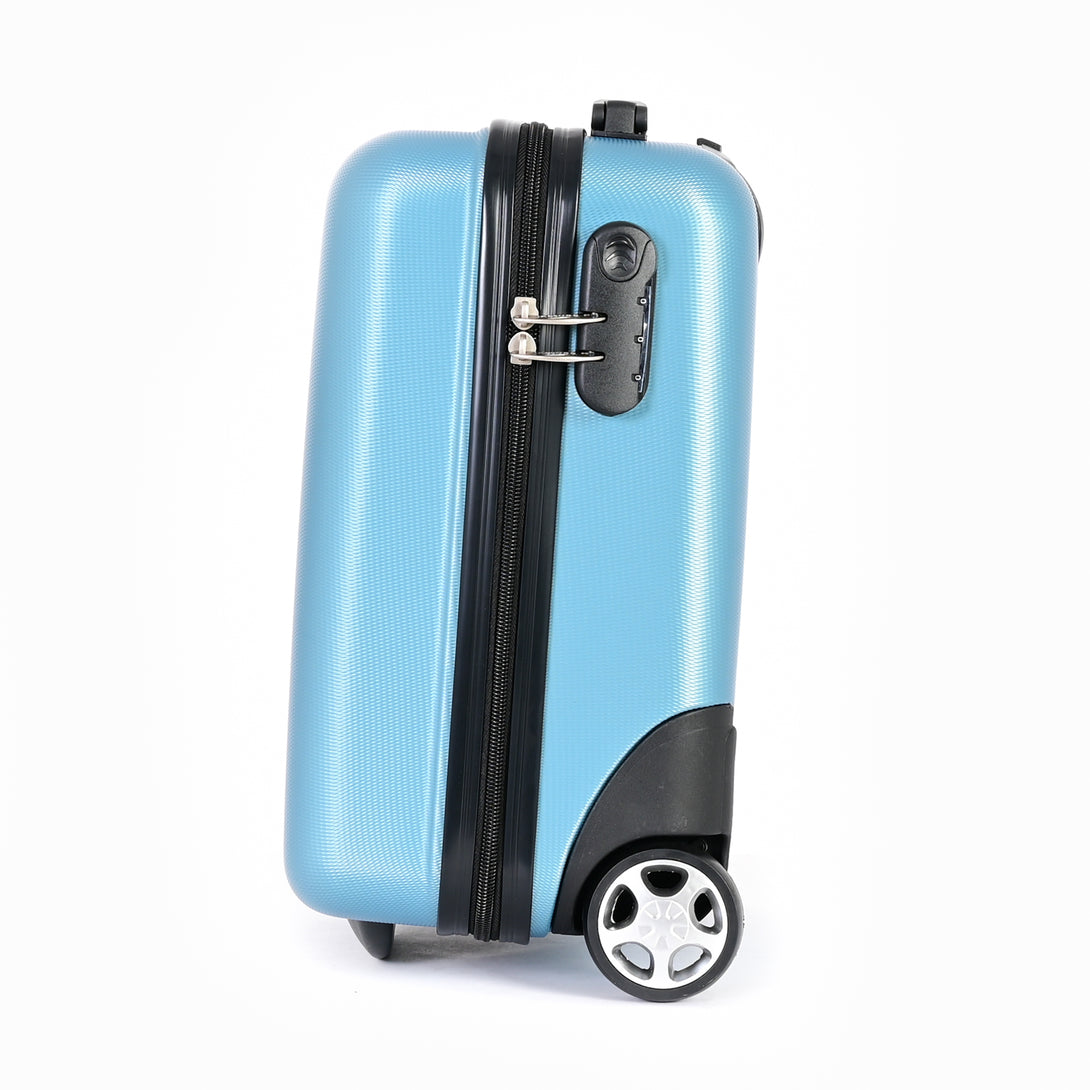 Valiză de mână Bontour 40x30x20cm, bagaj de mână WIZZ AIR, iceblue