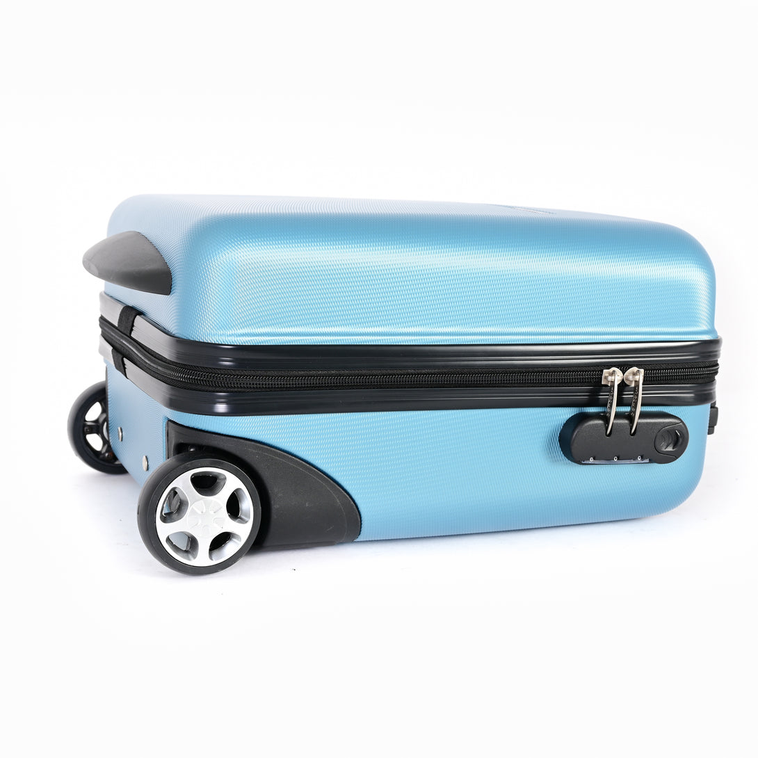 Valiză de mână Bontour 40x30x20cm, bagaj de mână WIZZ AIR, iceblue