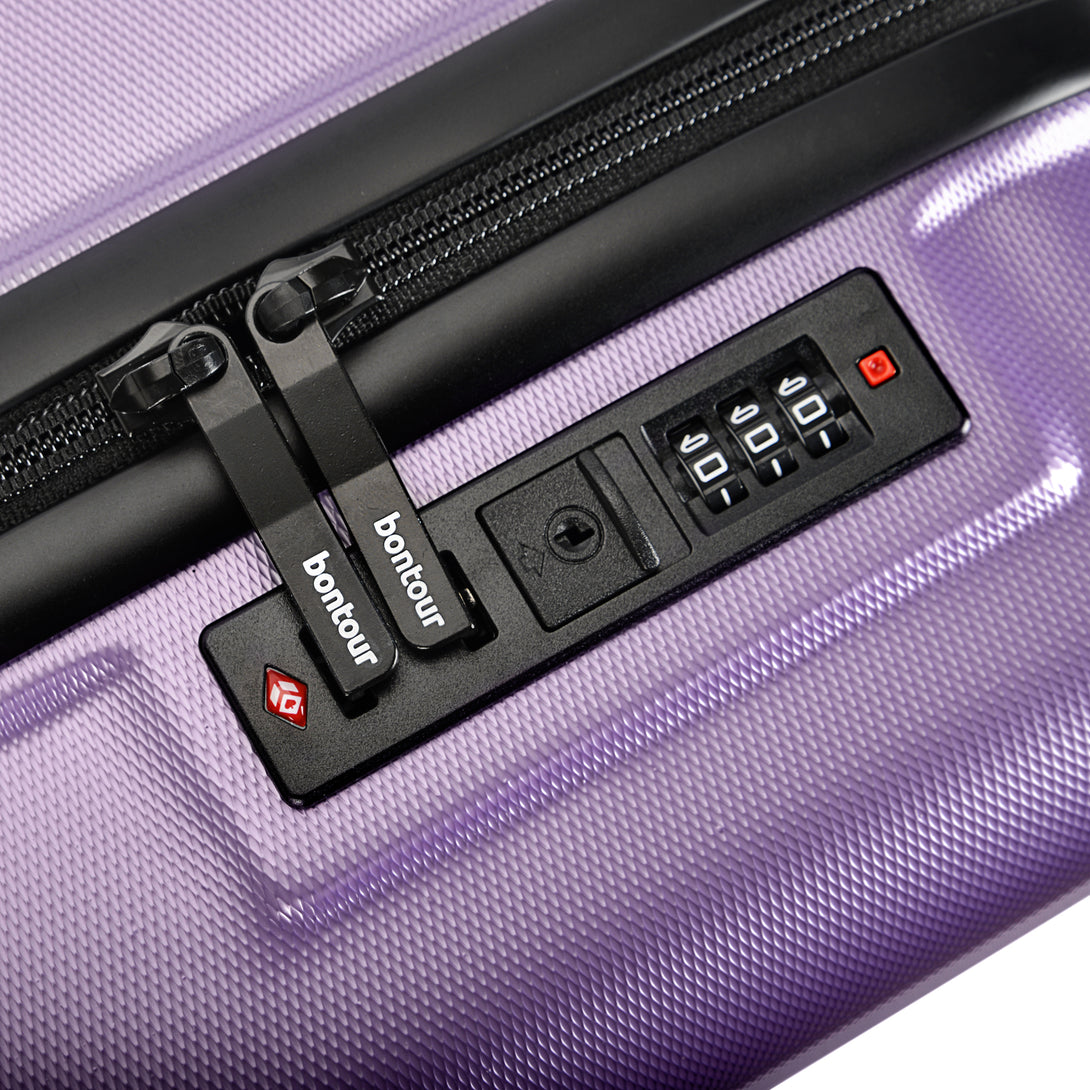 Valiză de mână Bontour 40x30x20cm, bagaj de mână WIZZ AIR, lavanda