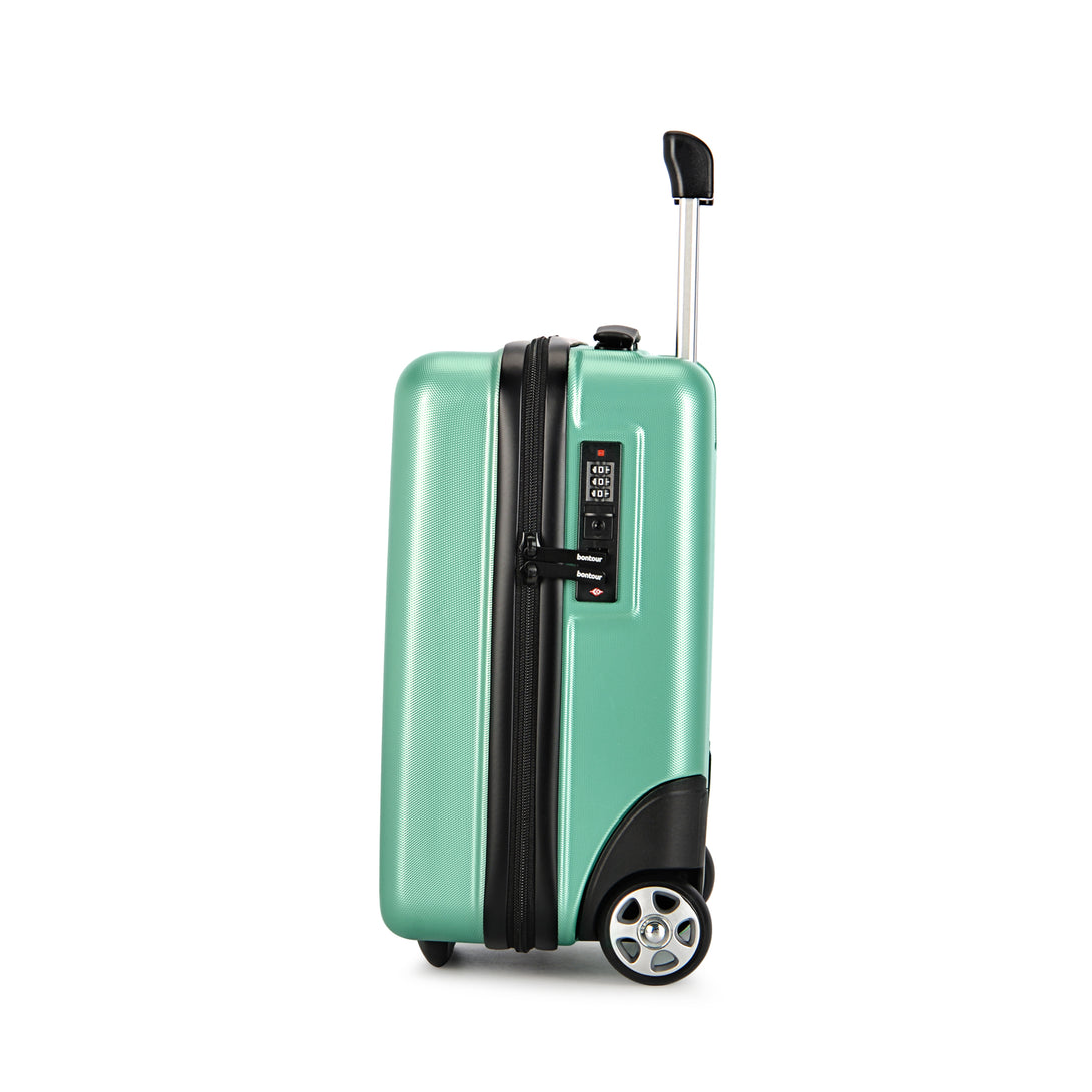 Valiză de mână Bontour 40x30x20cm, bagaj de mână WIZZ AIR,powdergreen