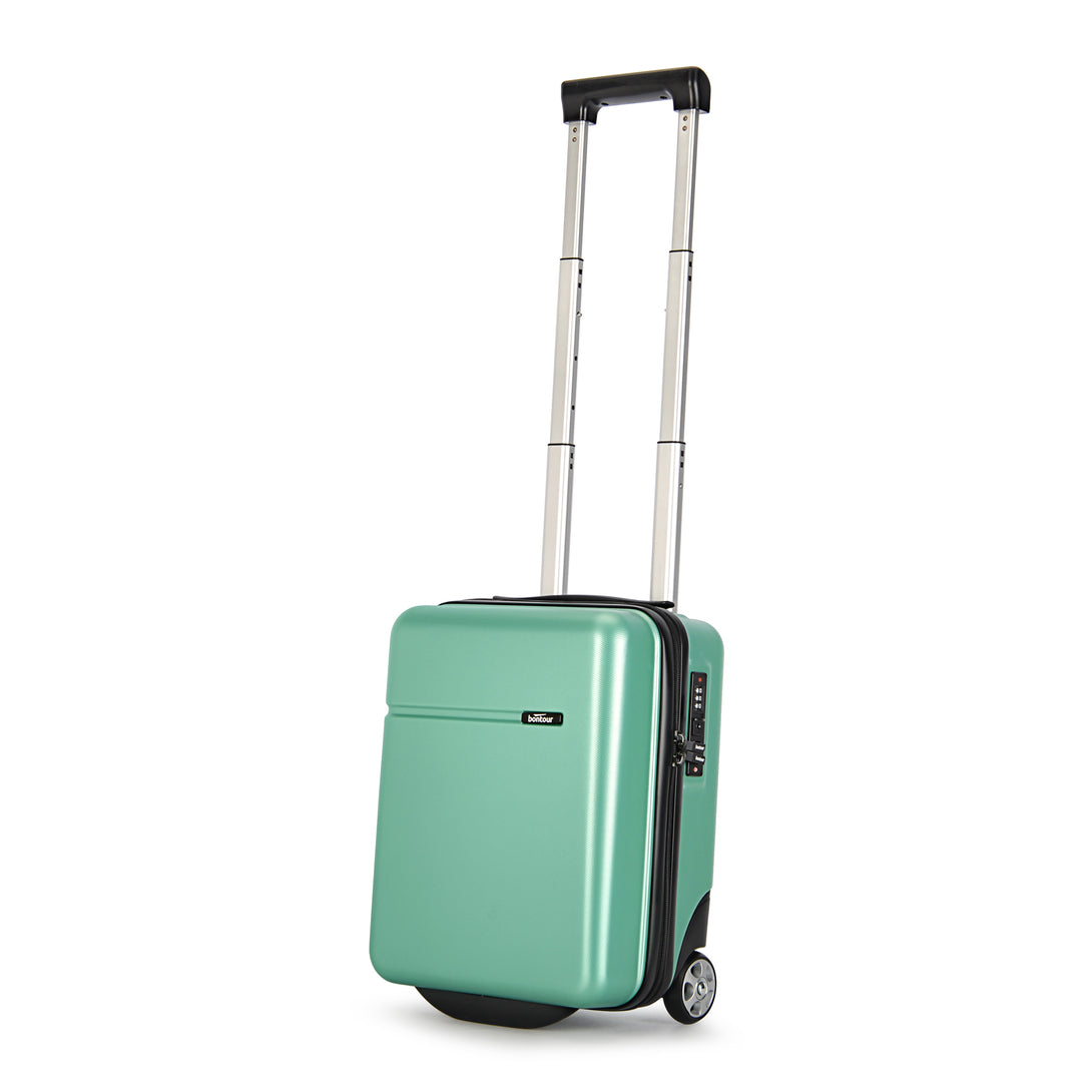 Valiză de mână Bontour 40x30x20cm, bagaj de mână WIZZ AIR,powdergreen