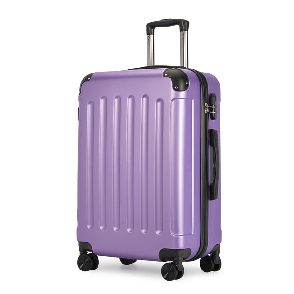 Valiză medie BONTOUR VERTICAL cu 4 roți 67x44x27cm, mărime M, mov