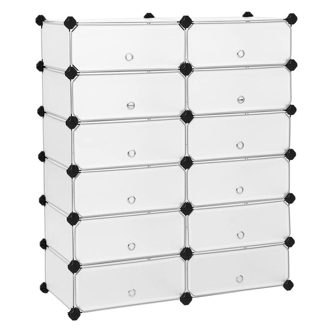 cutii de depozitare , panouri din plastic , cadru de metal , alb