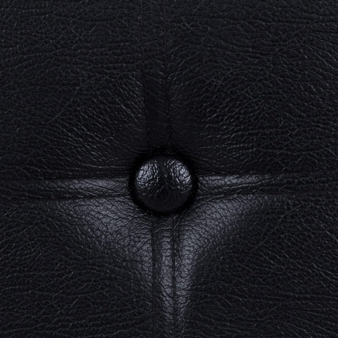 scaun cu capacitate de depozitare 300 kg, piele artificiala, negru, 38x38x38 cm