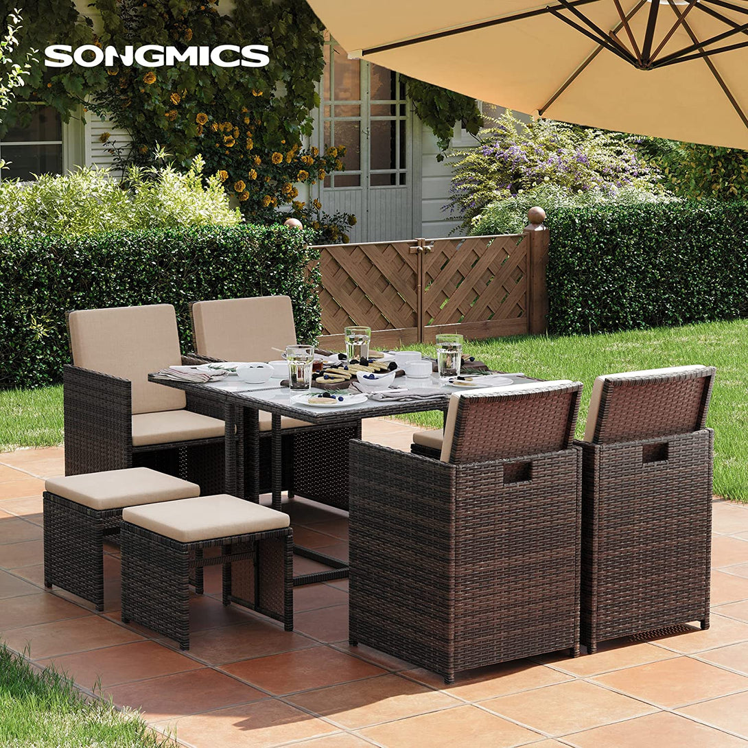 set canapele de grădină, set mobilier de grădină, masă și scaune