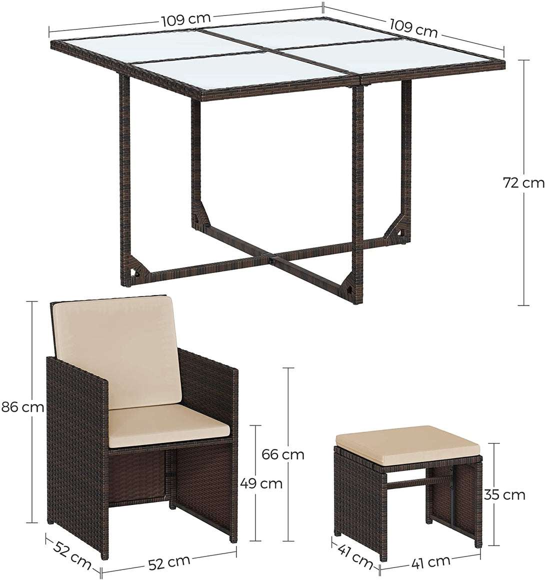 set canapele de grădină, set mobilier de grădină, masă și scaune