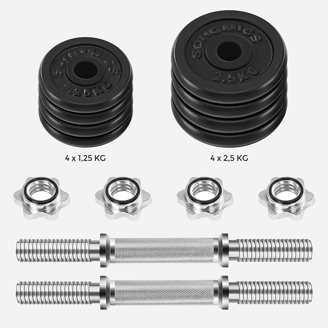 set de gantere reglabile din fontă 20 kg