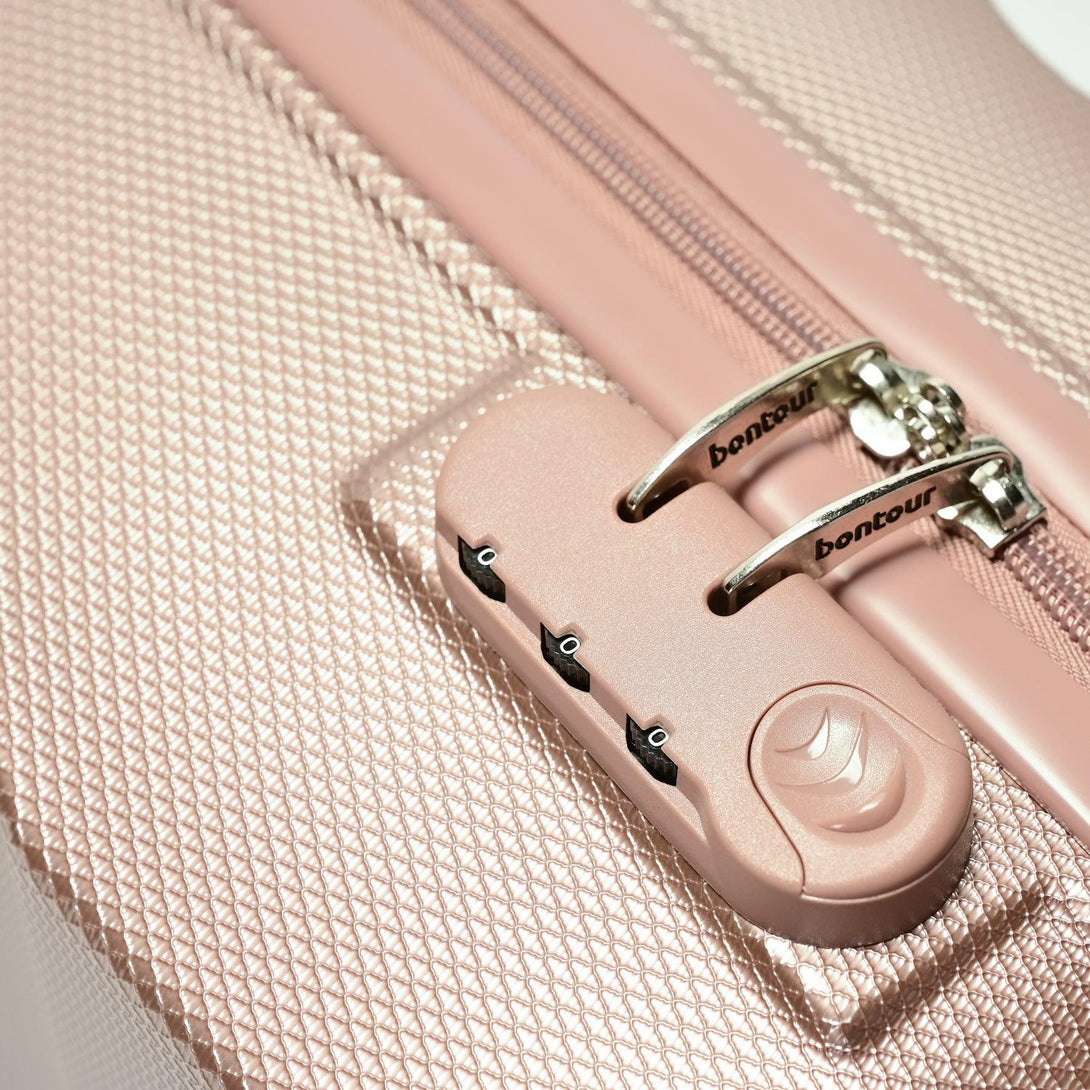 BONTOUR "Horizontal" Troller de Cabină cu 4 Roți 55x39x20cm Rose Gold