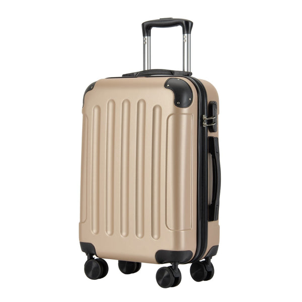 BONTOUR VERTICAL valiză cabină cu 4 roți 55x40x20cm Champagne