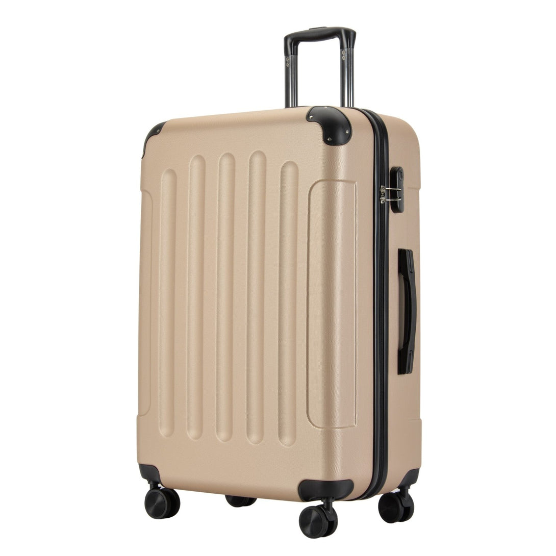 Bagaj mare BONTOUR VERTICAL 4 roți 77x52x29cm Champagne