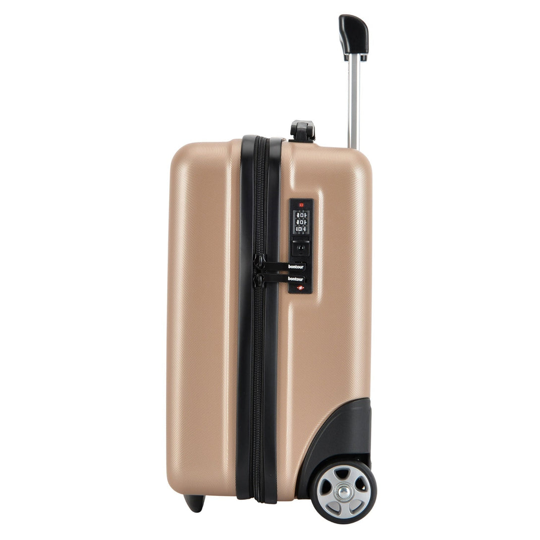 Șampanie (40x30x20 cm) care poate fi transportată gratuit pe zborurile WIZZAIR în valiză de cabină BONTOUR CabinOne