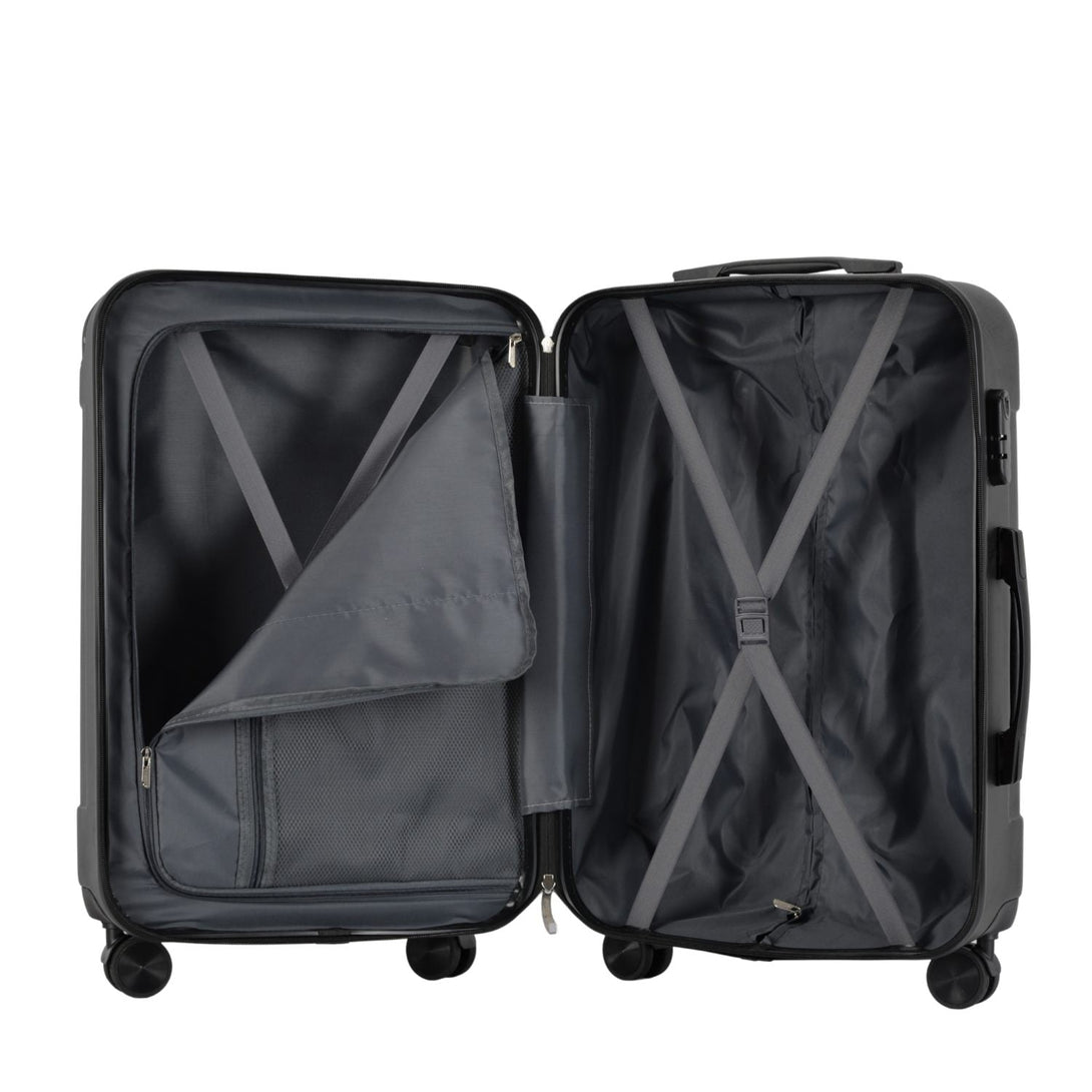 Set de bagaje BONTOUR "VERTICAL" cu 4 roți Culoare șampanie