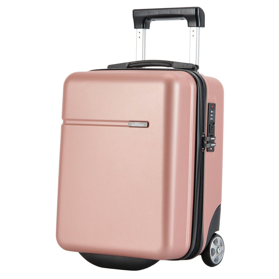 Valiza de cabină BONTOUR CabinOne Rose Gold (40x30x20 cm) poate fi transportată gratuit pe zborurile WIZZAIR