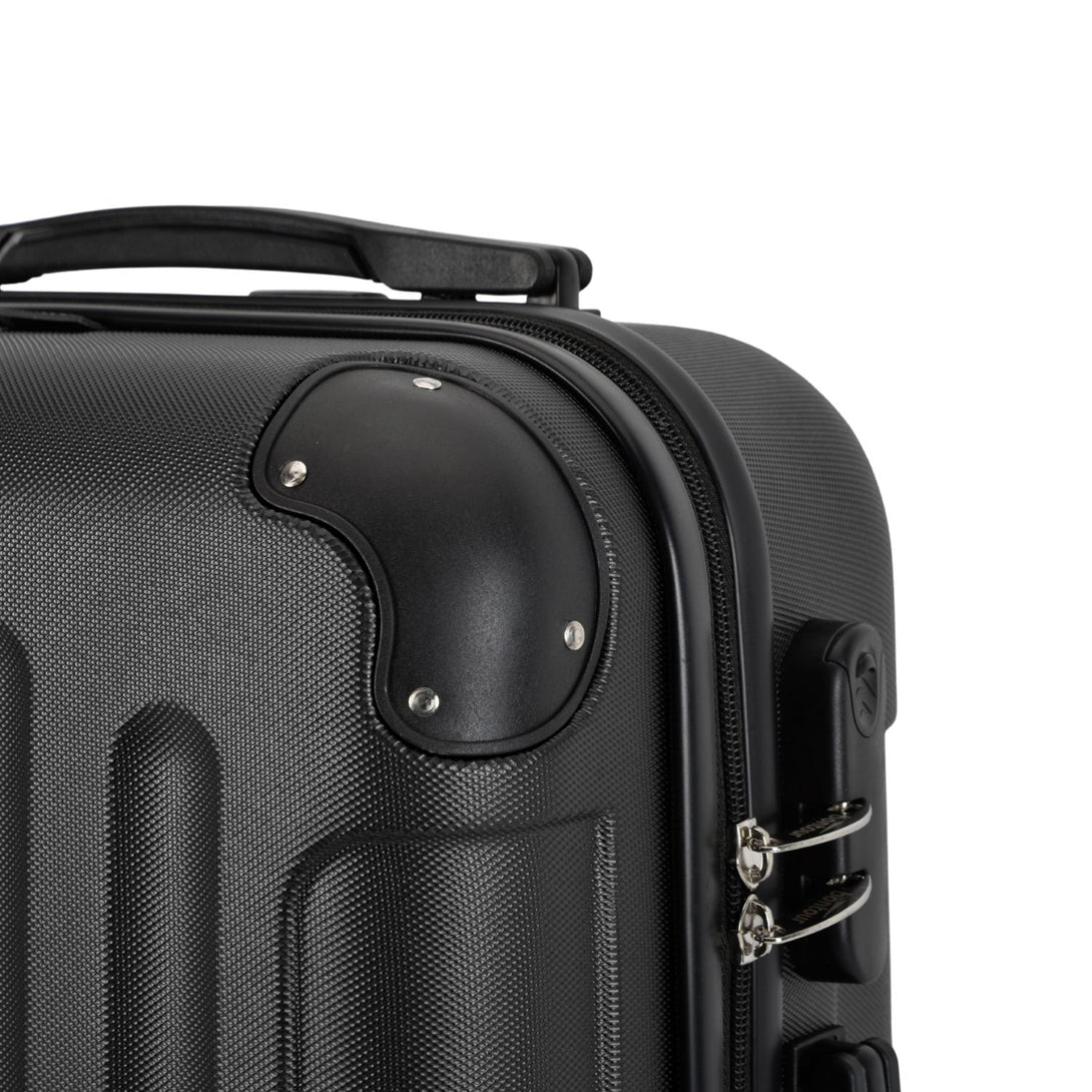 Valiză medie BONTOUR VERTICAL 4 roți 67x44x27cm., dimensiune M, negru