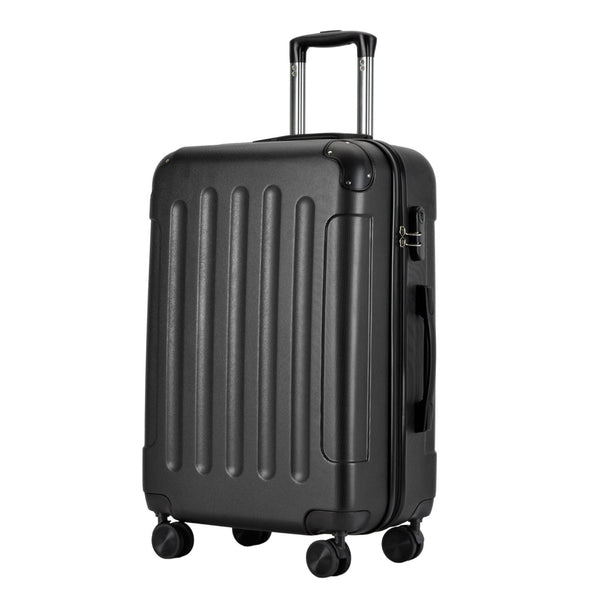 Valiză medie BONTOUR VERTICAL 4 roți 67x44x27cm., dimensiune M, negru