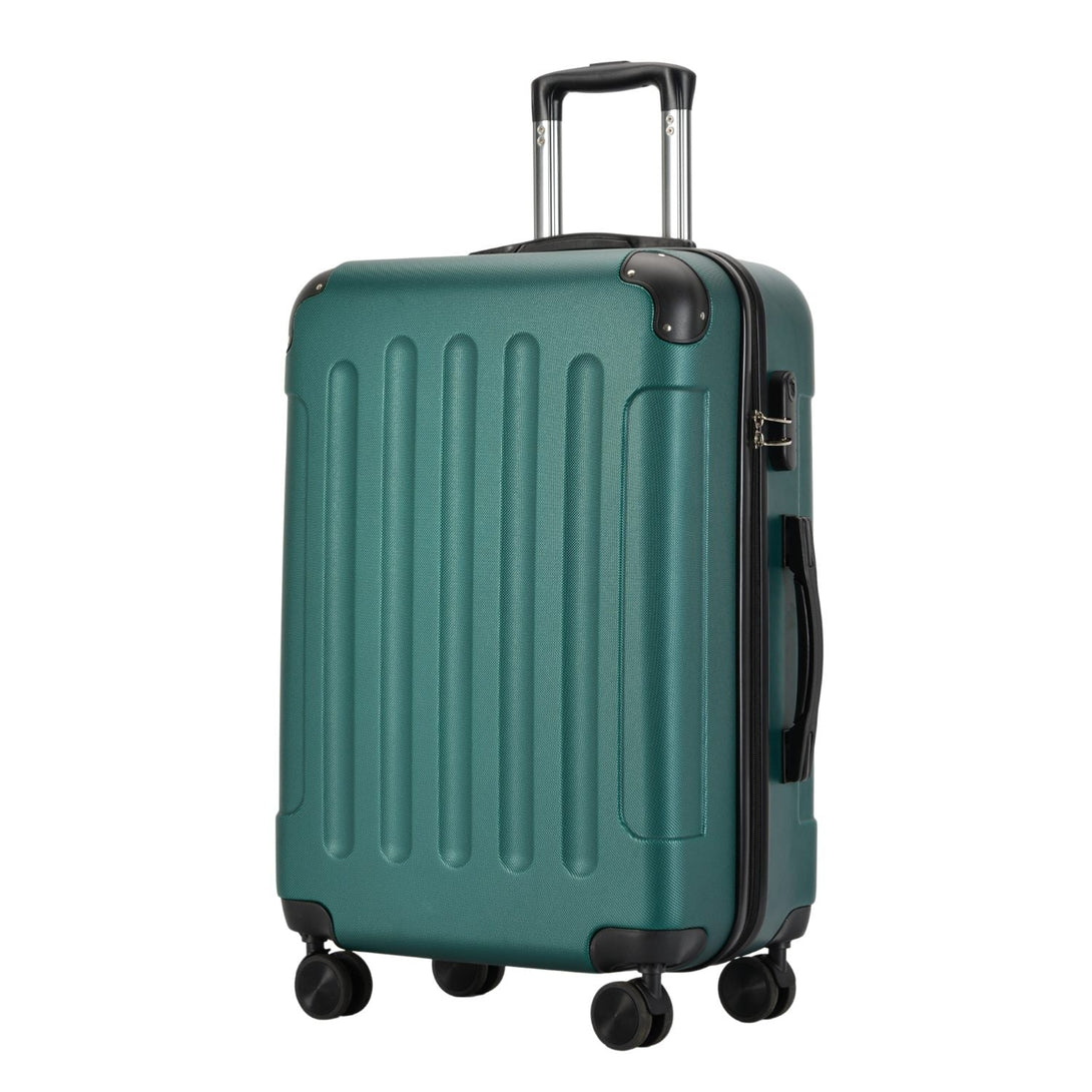 Valiză medie BONTOUR VERTICAL 4 roți 67x44x27cm., mărime M, verde